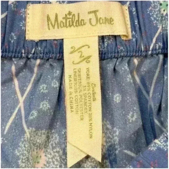 Matilda Jane Girls Tutu Skirt Red Floral Layered - Size 2 - Picture 4 of 5